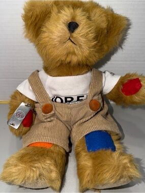 Russ Berrie Plush Rufus the Bear with Diabetes 12" Brown Teddy